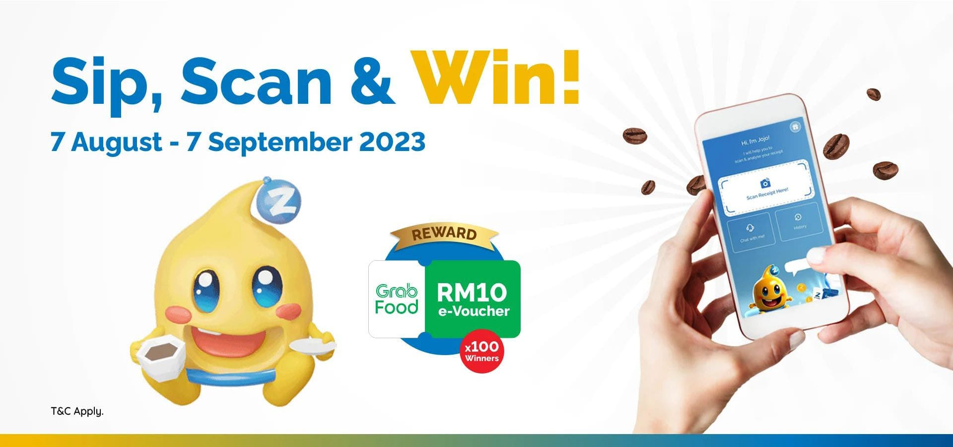 Sip, Scan & Win with Jojo